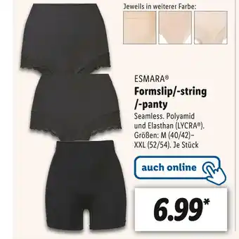 Lidl Esmara formslip/-string/-panty Angebot