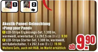 B1 Discount Baumarkt Akustik-Paneel-Beleuchtung Pimp your Panel Angebot