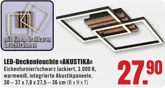 B1 Discount Baumarkt LED-Deckenleuchte AKUSTIKA Angebot