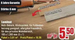 B1 Discount Baumarkt Laminat Angebot
