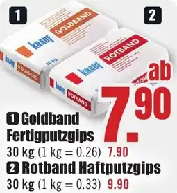 B1 Discount Baumarkt KNAUF Goldband Fertigputzgips Angebot