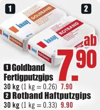 B1 Discount Baumarkt KNAUF Goldband Fertigputzgips Angebot