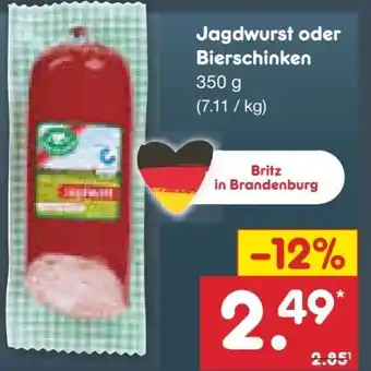Netto Marken-Discount Meine Metzgerei Jagdwurst Angebot