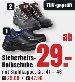 B1 Discount Baumarkt Sicherheits Halbschuhe Angebot