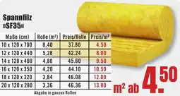 B1 Discount Baumarkt Spannfilz SF35 Angebot