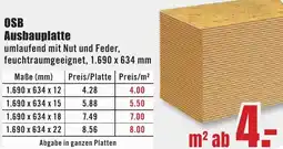 B1 Discount Baumarkt OSB Ausbauplatte Angebot