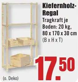 B1 Discount Baumarkt Kiefernholz Regal Angebot