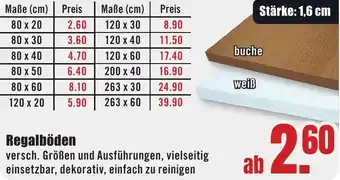 B1 Discount Baumarkt Regalböden Angebot