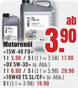 B1 Discount Baumarkt Motorenöl Angebot
