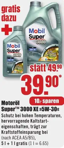 B1 Discount Baumarkt Motoröl Super 3000 XE 5W-30 Angebot