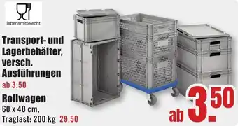 B1 Discount Baumarkt Transport- und Lagerbehälter, versch. Ausführungen Angebot