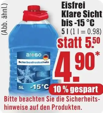 B1 Discount Baumarkt Eisfrei Klare Sicht bis -15 °C Angebot
