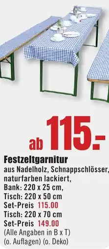 B1 Discount Baumarkt Festzeltgarnitur Angebot