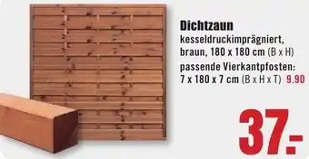 B1 Discount Baumarkt Dichtzaun Angebot