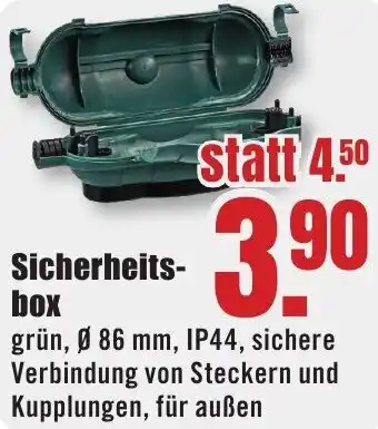 B1 Discount Baumarkt Sicherheitsbox Angebot