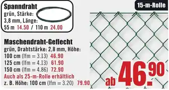 B1 Discount Baumarkt Maschendraht-Geflecht Angebot