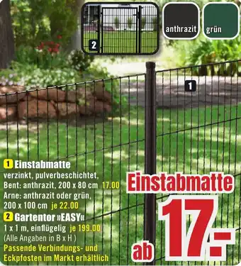 B1 Discount Baumarkt Einstabmatte Angebot