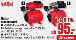 B1 Discount Baumarkt T.I.P Hauswasserwerk Angebot