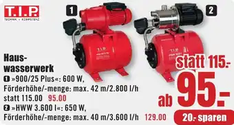 B1 Discount Baumarkt T.I.P Hauswasserwerk Angebot