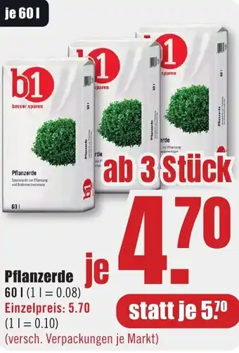 B1 Discount Baumarkt b1 Pflanzerde Angebot