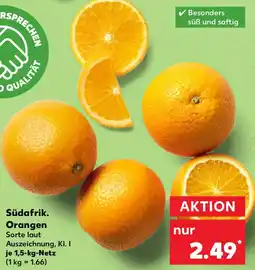 Kaufland Südafrik. Orangen Angebot
