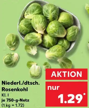 Kaufland Niederl./dtsch. Rosenkohl Angebot