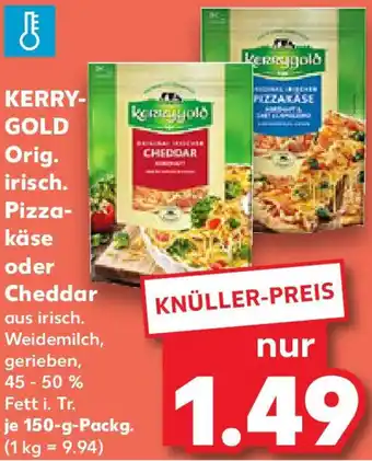 Kaufland KERRYGOLD Orig. irisch. Pizzakäse oder Cheddar Angebot