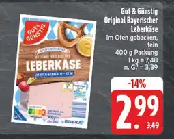 E-Center Gut & günstig original bayerischer leberkäse Angebot