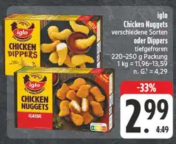 E-Center Iglo chicken nuggets Angebot