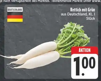 E-Center Rettich mit grün Angebot