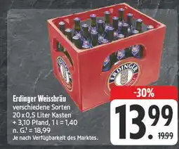 E-Center Erdinger weissbräu verschiedene sorten Angebot
