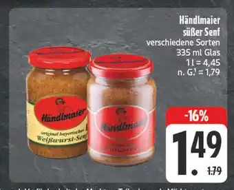 E-Center Händlmaier süßer senf Angebot