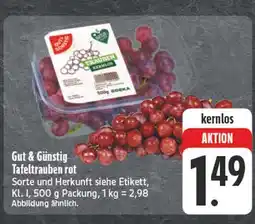 E-Center Gut & günstig tafeltrauben rot Angebot