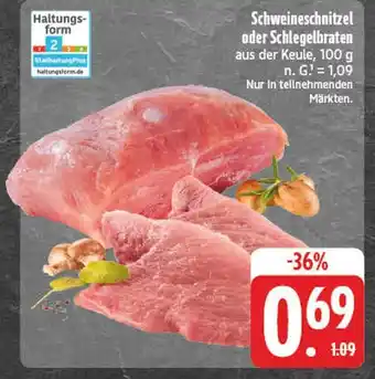 E-Center Schweineschnitzel Angebot