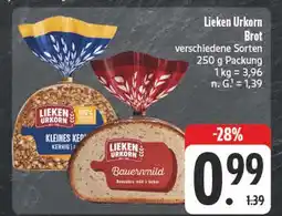 E-Center Lieken urkorn kleines kerniges Angebot