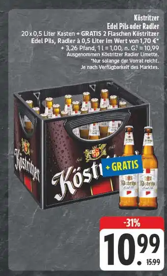 E-Center Köstritzer edel pils Angebot
