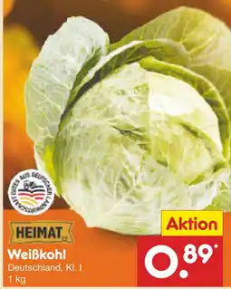 Netto Marken-Discount Heimat weißkohl Angebot