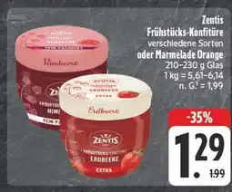 E-Center Zentis frühstücks-konfitüre himbeere Angebot