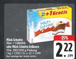 E-Center Milch-schnitte milch-schnitte 10er + 1 gratis Angebot