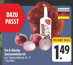 E-Center Gut & günstig speisezwiebeln rot Angebot