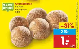 Netto Marken-Discount Backstube quarkbällchen Angebot