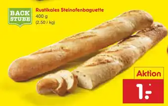 Netto Marken-Discount Backstube rustikales steinofenbaguette Angebot