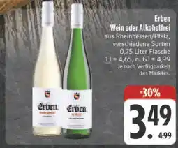 E-Center Erben wein oder alkoholfrei Angebot