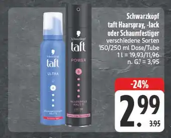 E-Center Schwarzkopf taft haarspray, -lack oder schaumfestiger Angebot