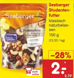 Netto Marken-Discount Seeberger studentenfutter Angebot