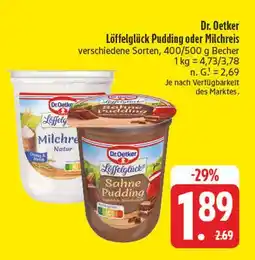 E-Center Dr. oetker löffelglück pudding Angebot