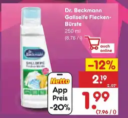 Netto Marken-Discount Dr. beckmann gallseife flecken-bürste Angebot
