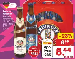 Netto Marken-Discount Erdinger weißbier Angebot