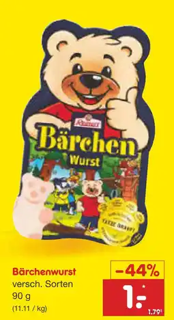 Netto Marken-Discount Reinert bärchenwurst Angebot