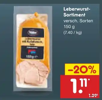 Netto Marken-Discount Leberwurst-sortiment Angebot
